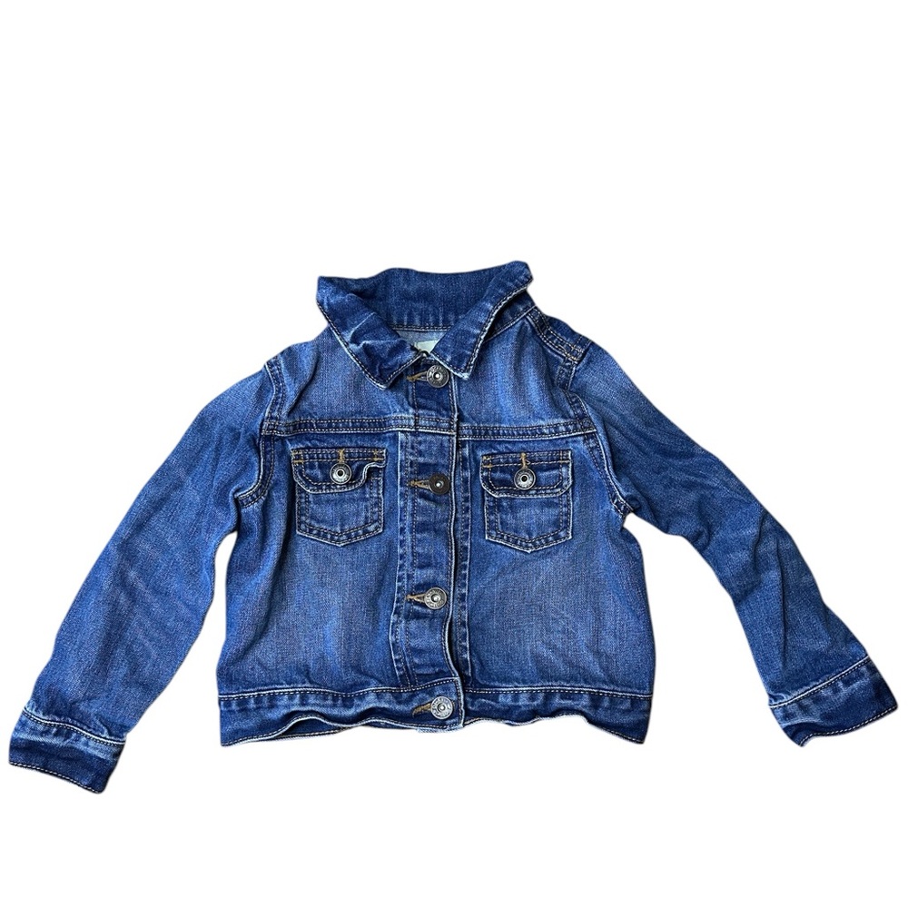 Girls Osh Kosh B'gosh Denim Blue Jean Trucker Jacket 4T‎